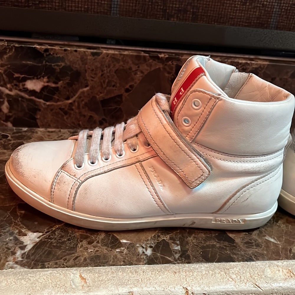 Prada leather women sneakers - Picture 5 of 5